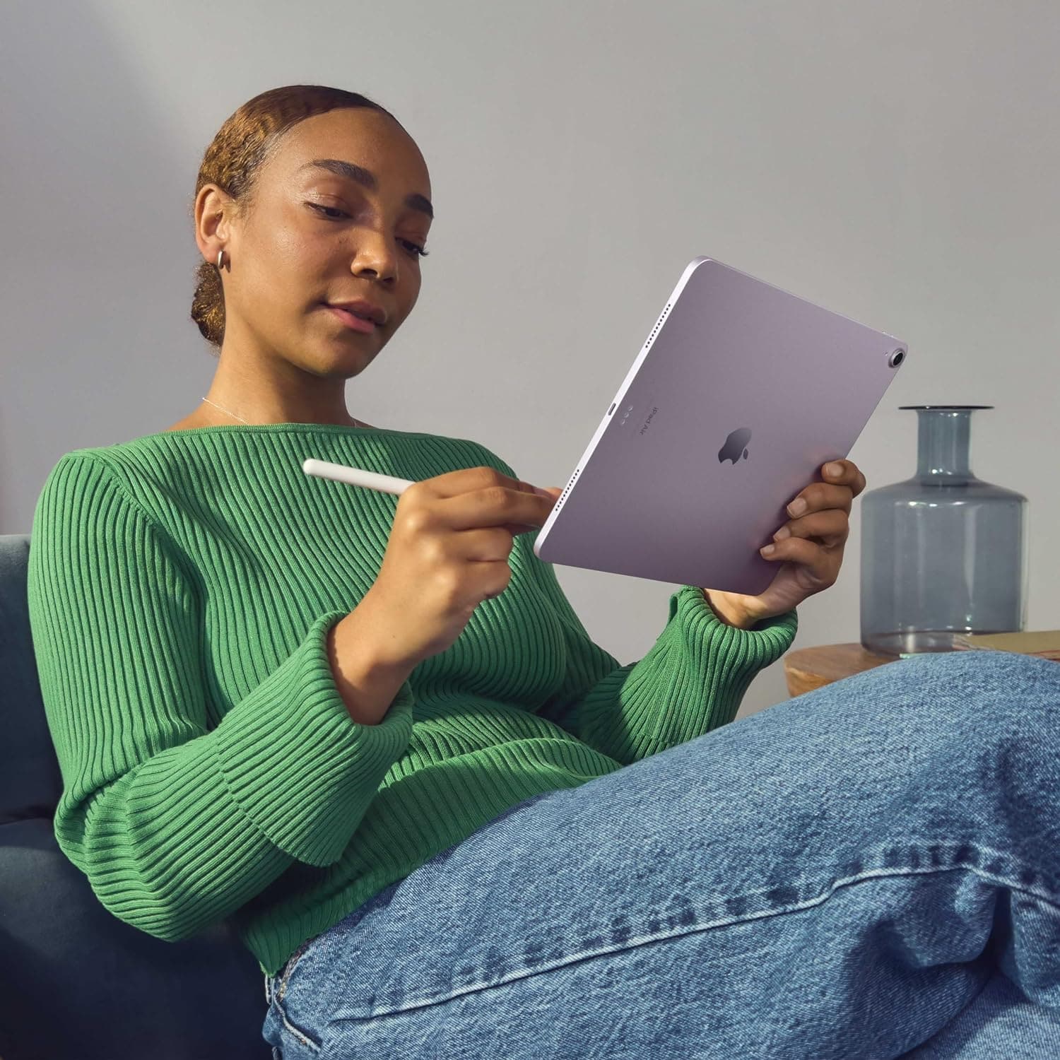 Buy Apple,Apple iPad Air 13" (M2) - 128GB, Liquid Retina, 12MP Front & Back Cameras, Wi-Fi 6E, Touch ID, All-Day Battery, Blue - Gadcet UK | UK | London | Scotland | Wales| Near Me | Cheap | Pay In 3 | Tablet Computers